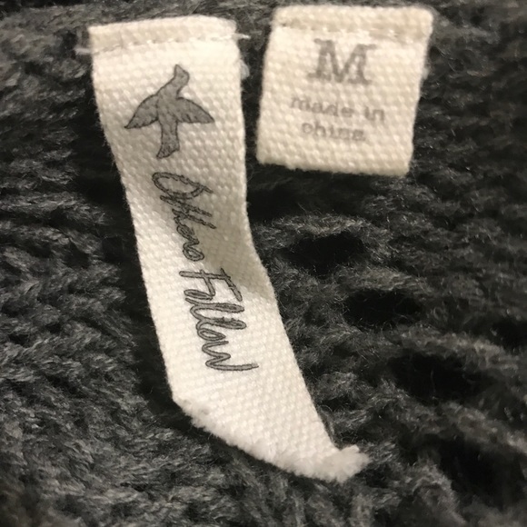 Others Follow loose knit tan &gray cardigan small - Picture 7 of 8